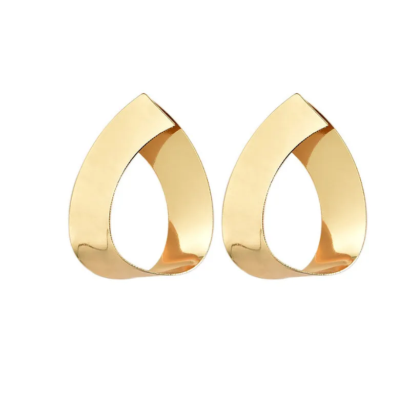 

Simple Women Personality Geometric Water Drop Metal Earrings Exquisite Female Earring Fashion Jewelry