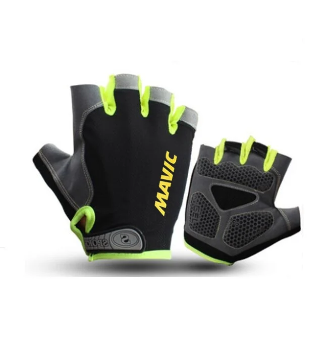 Cycling Gloves Перчатки для велоспорта Mavic, мужские, летние, спортивные, противоударный велосипед, гелевые, MTB, велосипедные перчатки Guantes Ciclismo - Цвет: Cycling Gloves
