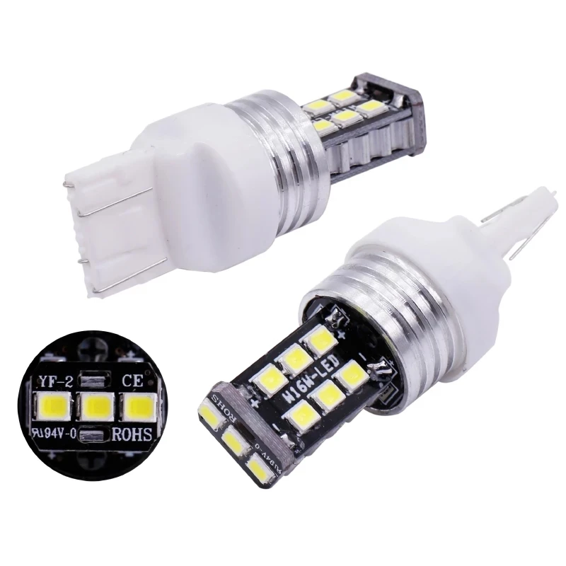 Светодиодные индикаторы поворотников T20 W21/5W 7443 7440 W21W 2835 15SMD 7444NA 10 шт. | Автомобили и