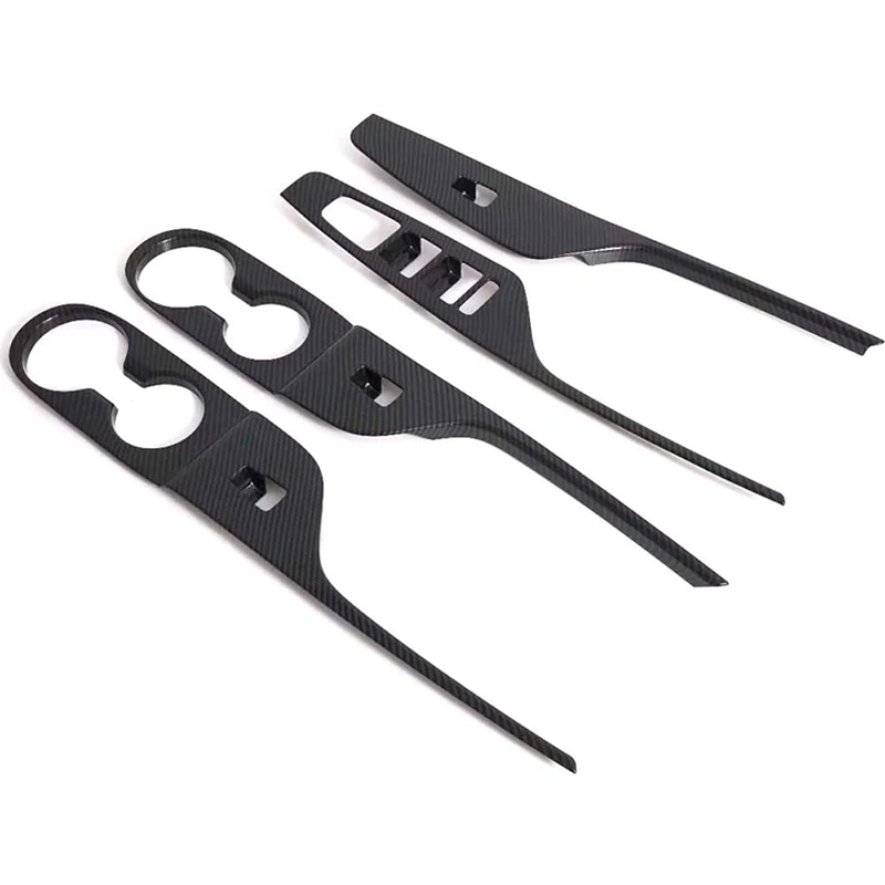 

Car Gear Shift Box Panel Decor Frame Cover Trim with Window Adjustable Switch Buttons Frame Cover Trim