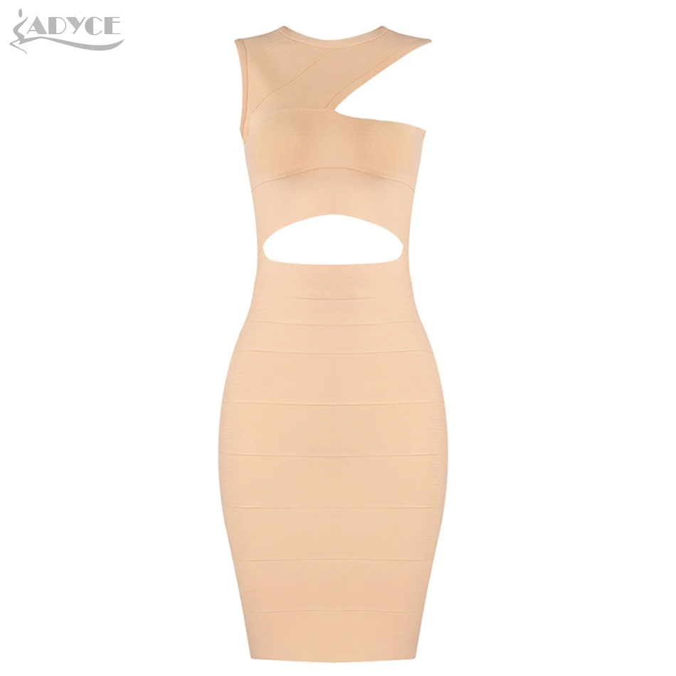 ADYCE 2019 новые летние открытые для клуба облегающее Бандажное платье сексуальное