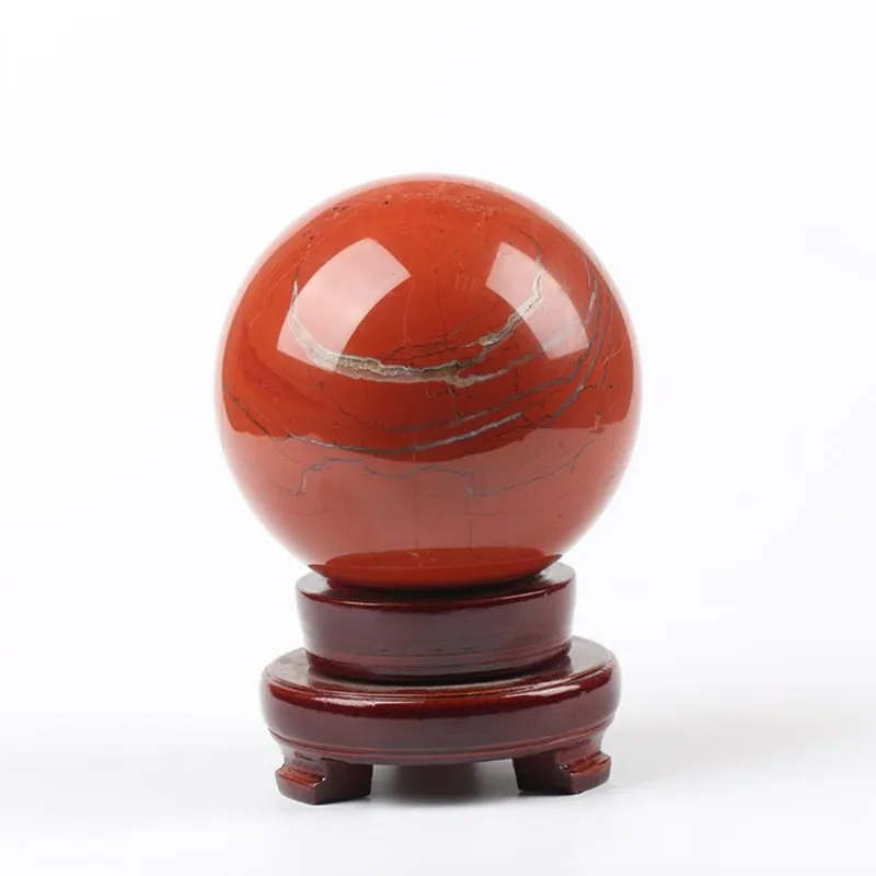 Красный КВАРЦЕВЫЙ хрустальный шар из яшмы натуральные камни и минералы
