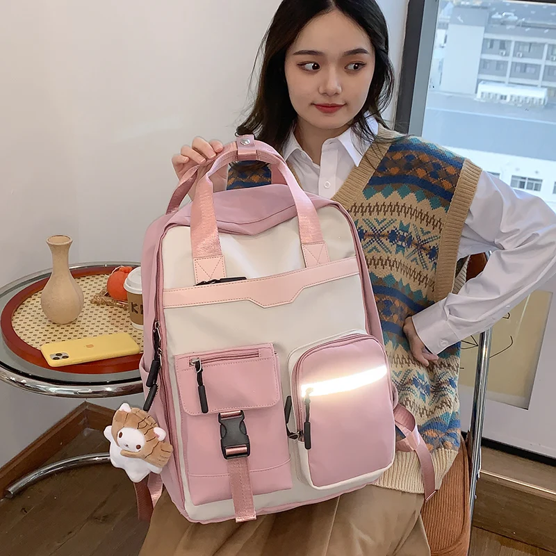 

Лидер продаж, школьный ранец для женщин, вместительный рюкзак в Корейском стиле Ins, сумка для студентов колледжа