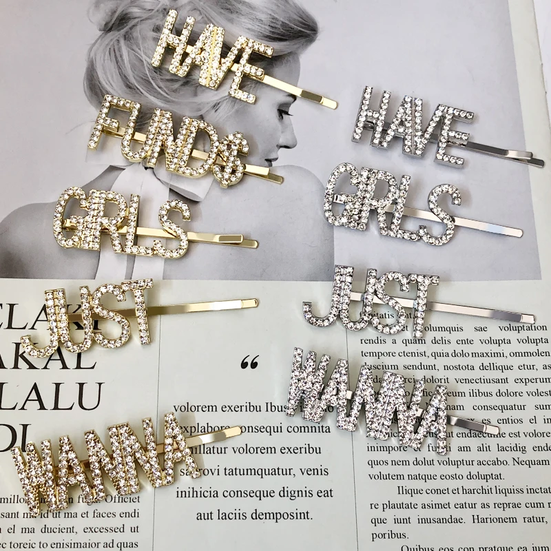 DAIHE 1 шт. пользовательская заколка для волос персонализированные надписи