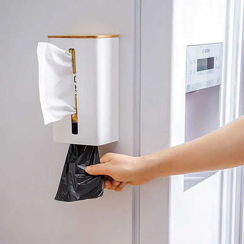 

Toilet Tissue Box Wall-mounted Non-perforated Kitchen Paper Storage Box Toilet Paper Tray Toilet Paper Rack