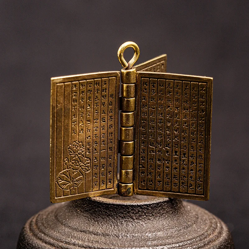 Латунная мантра буддистское китайское сердце Sutra санскрит подвески для женщин и
