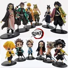 Фигурки из аниме рассекающий демонов, 6 шт., 7 см, фигурки киметасу No Yaiba, фигурки Q Posket Kamado Tanjirou Kamado Nezuko Agatsuma, игрушки