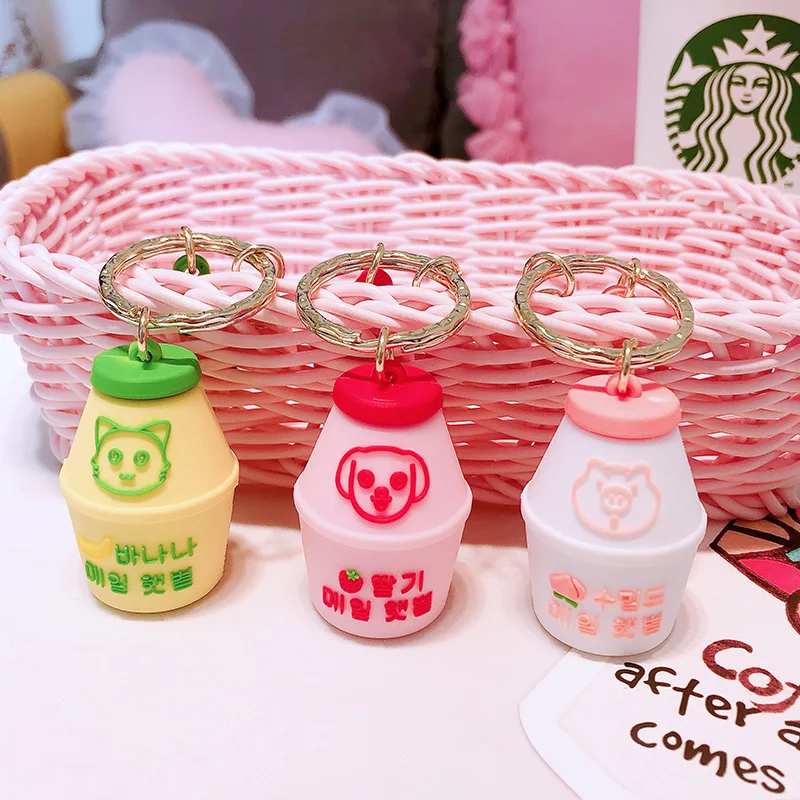 2020 ПВХ Макарон контейнеры для йогурта брелок ключей сумка декоративные подвески