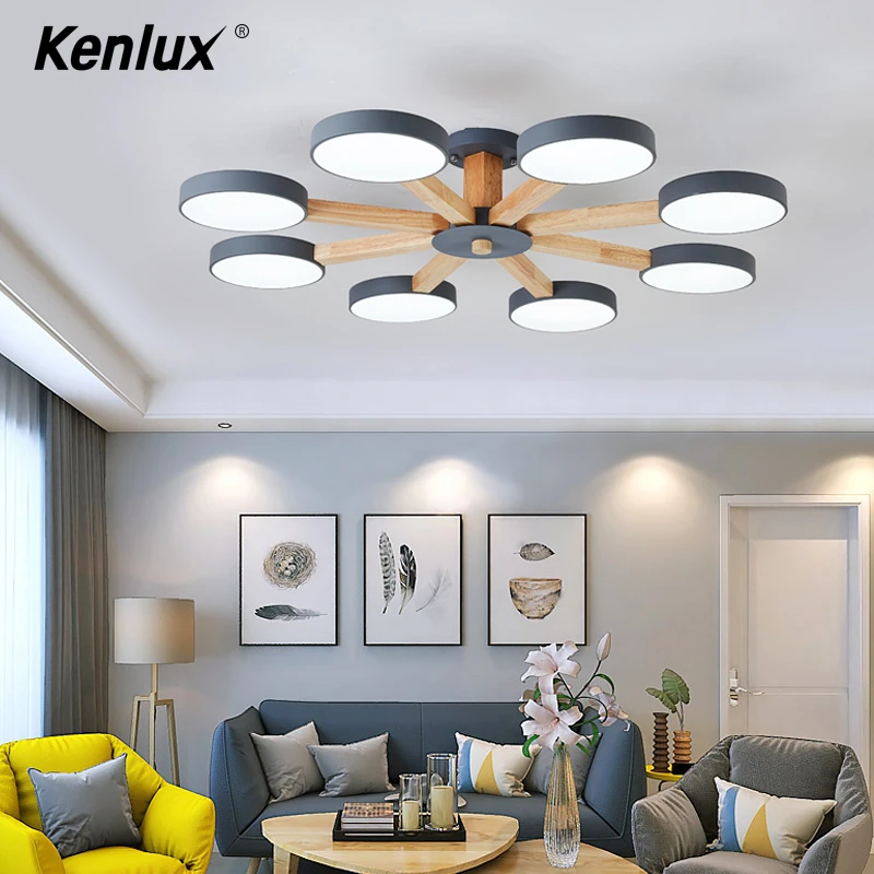 Скандинавская Простая Современная подсветильник лампа из массива дерева