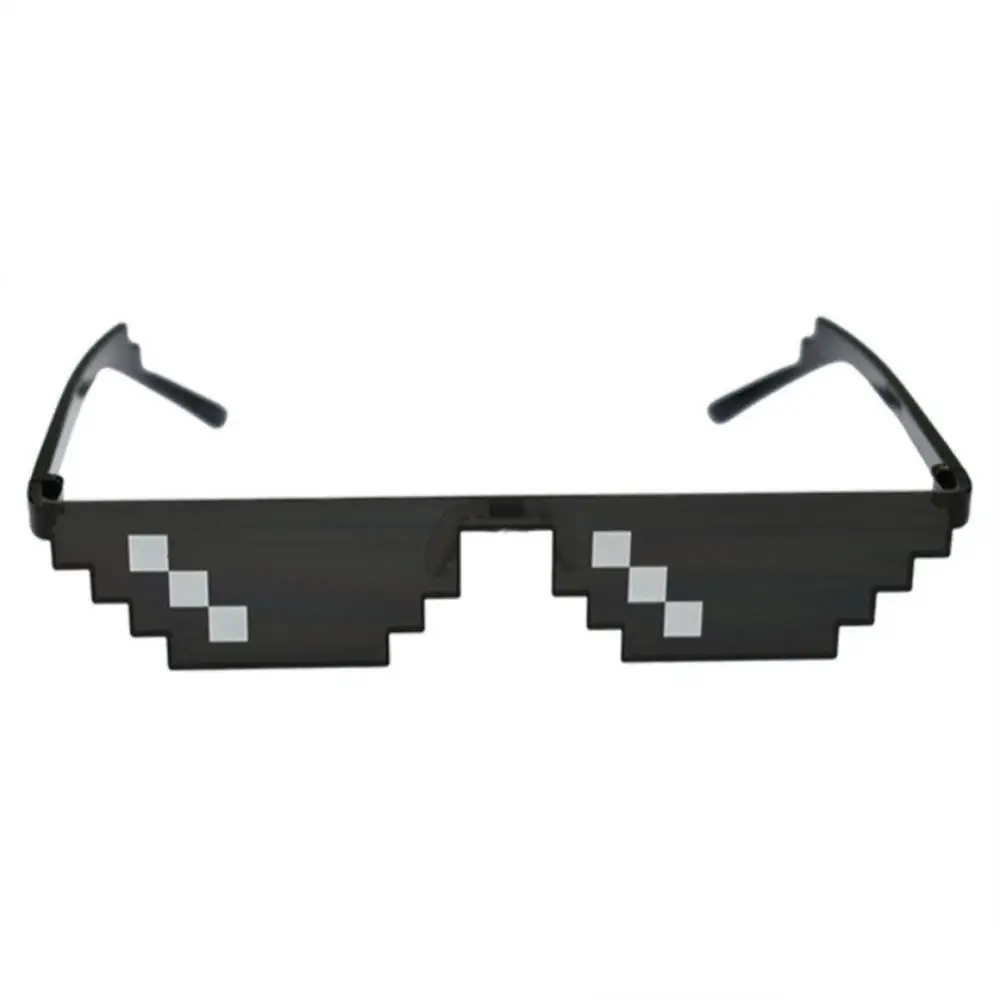 8 Bit Thug Life Sunglasses Pixelated Men Women Party Eyeglasses Mosaic UV400 Vintage Eyewear Unisex Driver Google Glasses | Автомобили и