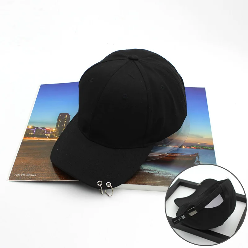 

2021 popular solid color hoop baseball cap for men and women