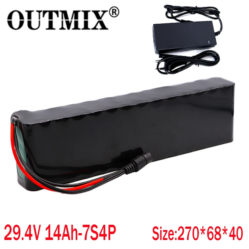 7S4P 24V 14ah литиевая батарея аккумуляторов для Электродвигатель велосипеда фара