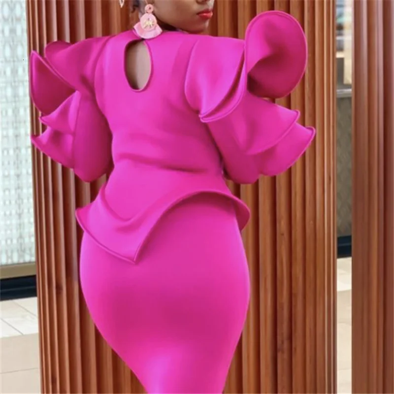 Красная роза миди платье с длинными рукавами на осень пикантная обувь Сезон Зима