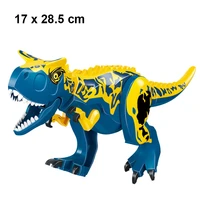 jurassic dinosaur building blocks toy figure tyrannosaurus velociraptor triceratop t rex dino world park brick toy gift for boy
