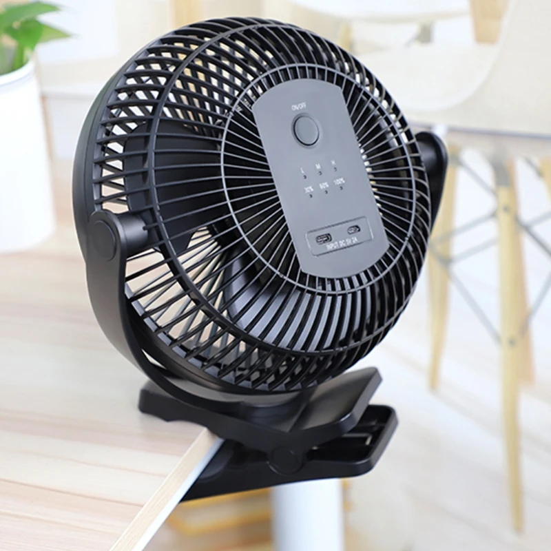 

10000mAh, 360 Rotation Personal Clamp Fan for Outdoor Camping Indoor Gym