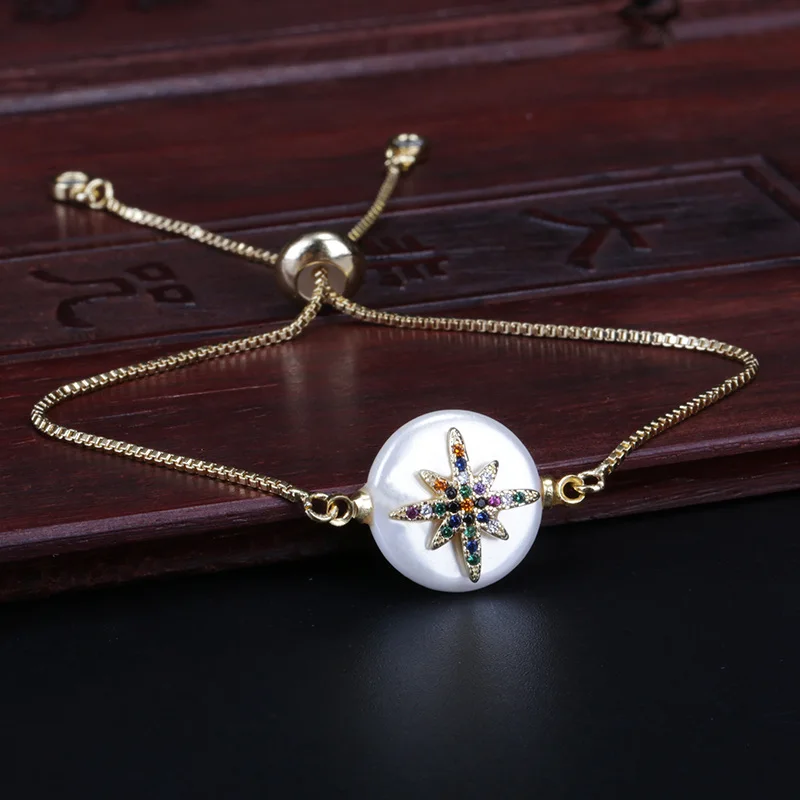 Смешанный кубический цирконий крошечная звезда Очаровательная круглая монета