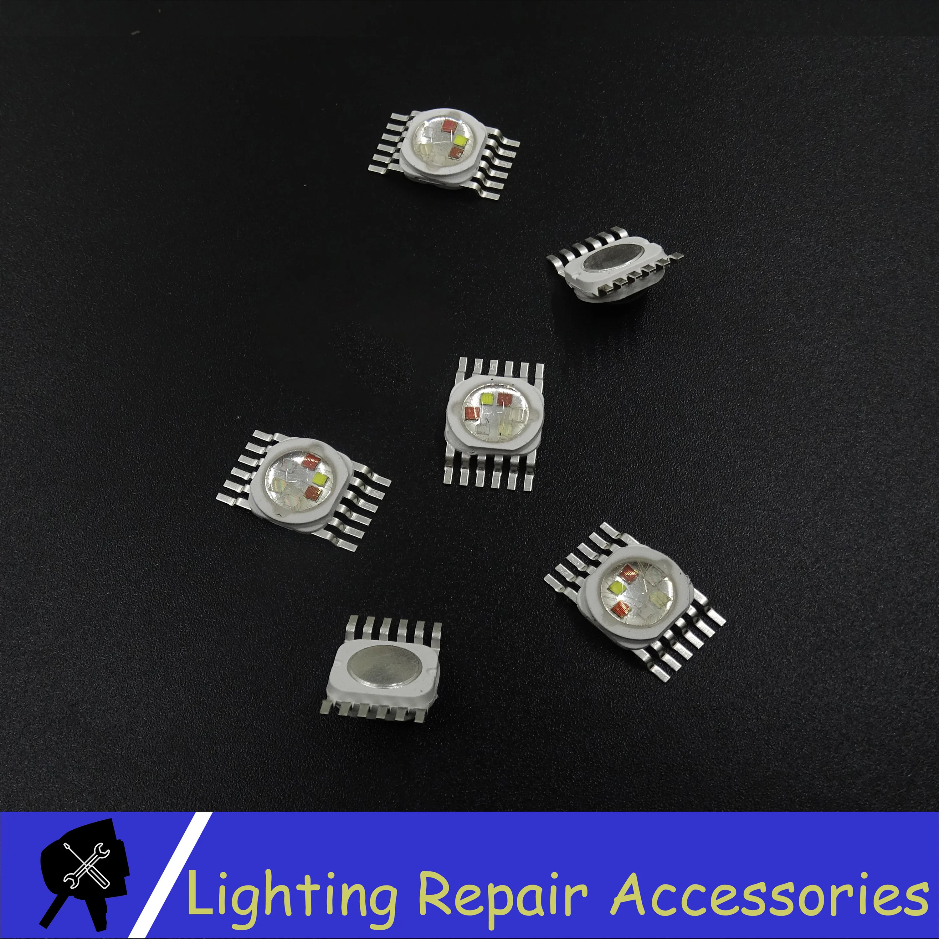 50 pcs/pack JINGXING 6W 12w 18w RGBWA UV 6 in 1 LED Bead Lamp Source Led Chip light For Stage Lighting | Освещение
