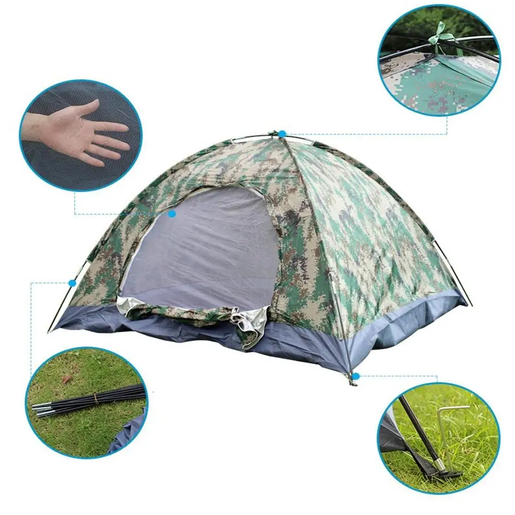 

1,7 кг 200*200*130 см камуфляж палатка один Слои цифровой тент для палатки для кемпинга на открытом воздухе для детей от 3 до 4 человек Водонепрониц...