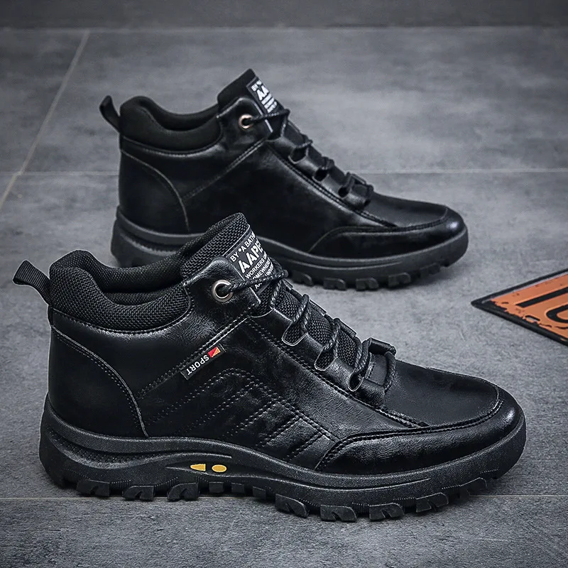 

Fashion Men's Shoes 2021 New Mid-Top Martin Boots Retro Comfort Tooling Men's Boots Outdoor Mountaineering Wear-Resistant Boots
