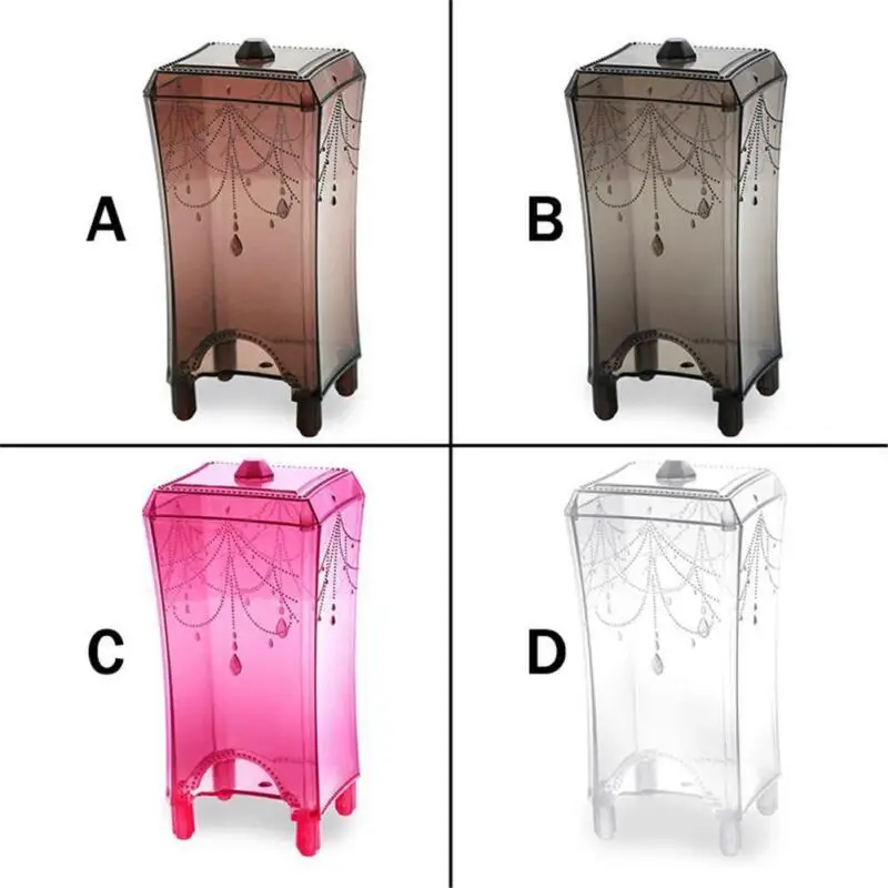 Диспенсер для ватных дисков контейнер хранения чехол прозрачная шерстяная