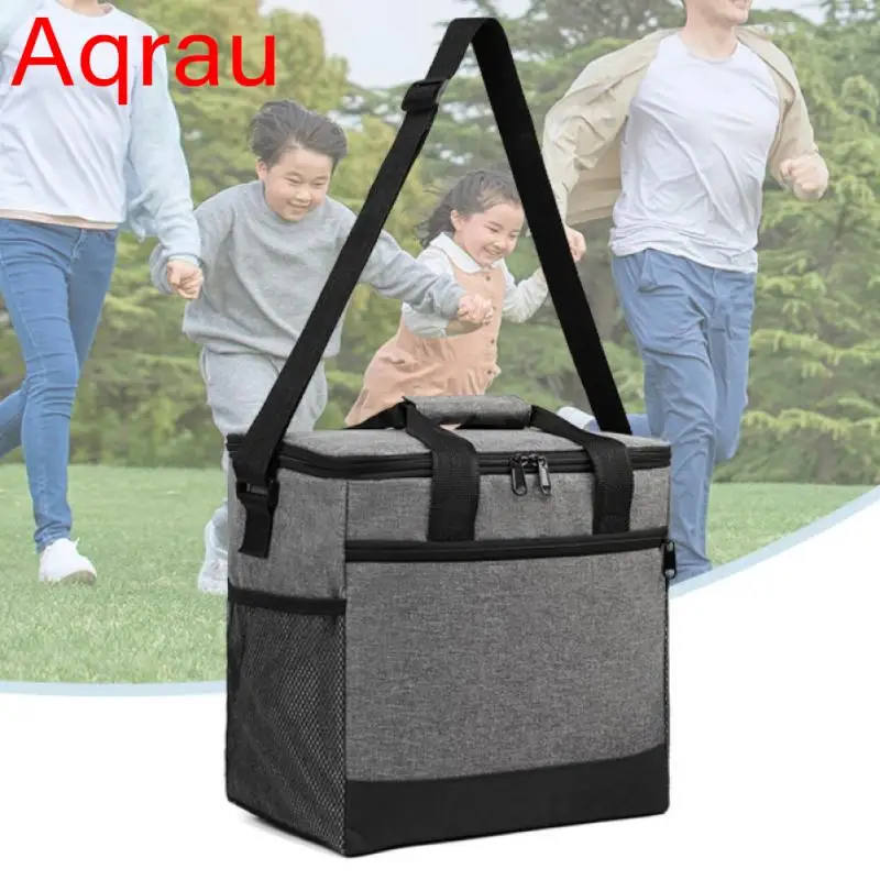 

Изоляционная сумка из ткани Оксфорд, внешняя портативная вместительная сумка для льда, фотоизоляция, сумка для холодного пикника, обеда, до...