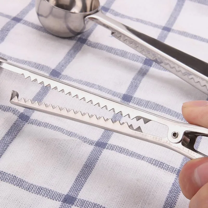 1 шт. ложка из нержавеющей стали с зажимом для пакета|Кофейные совки| |