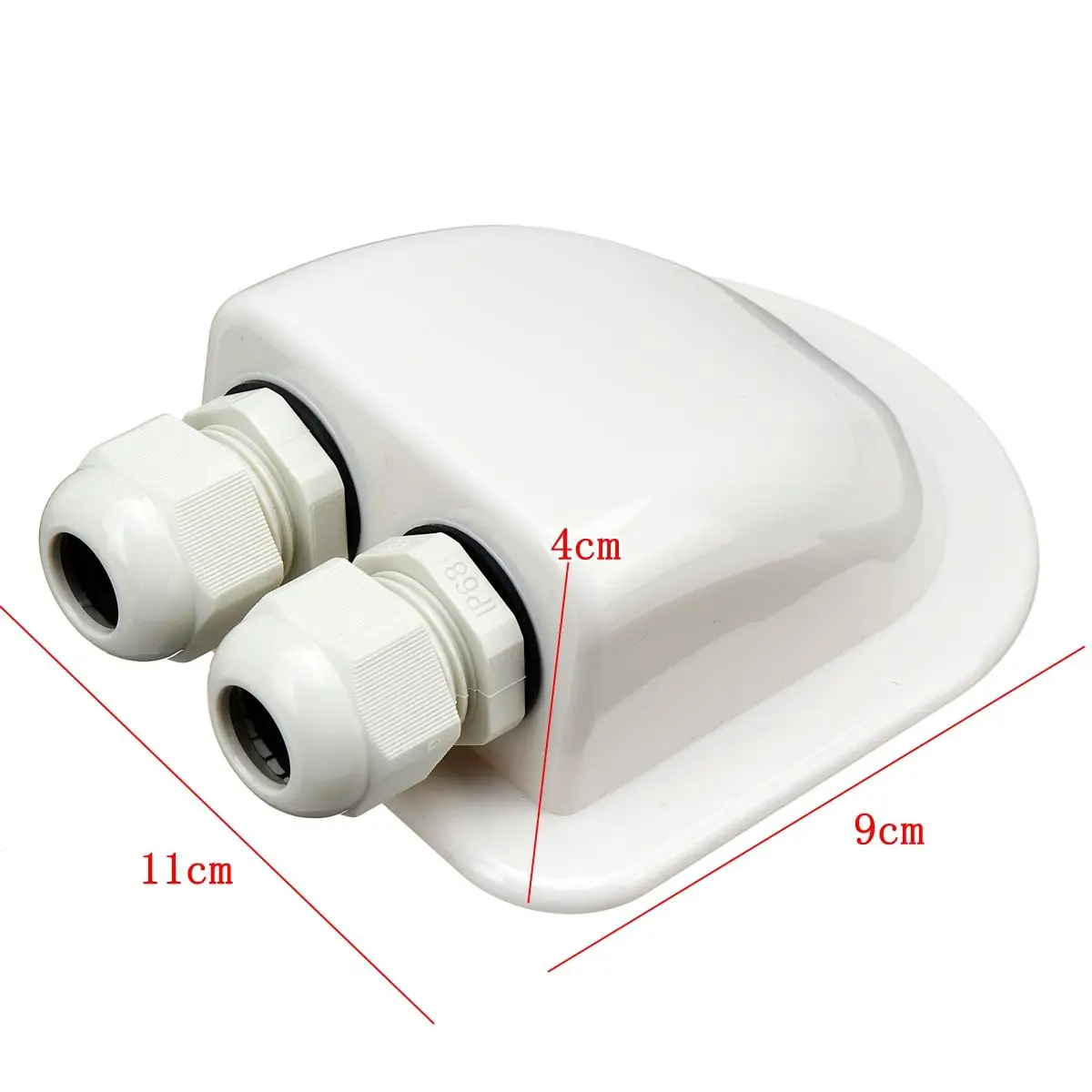 

New 2/4pcs Double Wire Entry Gland Box Solar Panel Roof Wire Entry Gland Box Cable Motorhome Double Hole RV Car Accessories