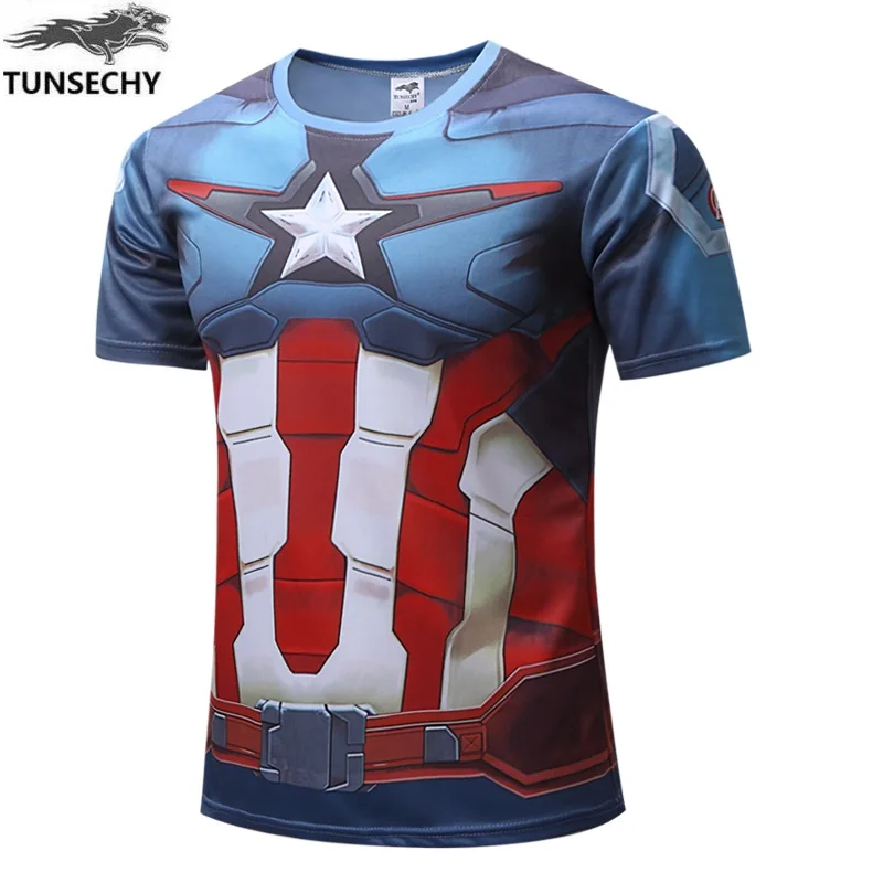 

2021 SUMMER NEW Cartoon Short Sleeve Movie Avenger Alliance Hero 3D Print Funny Short Sleeve Cool T-shirt