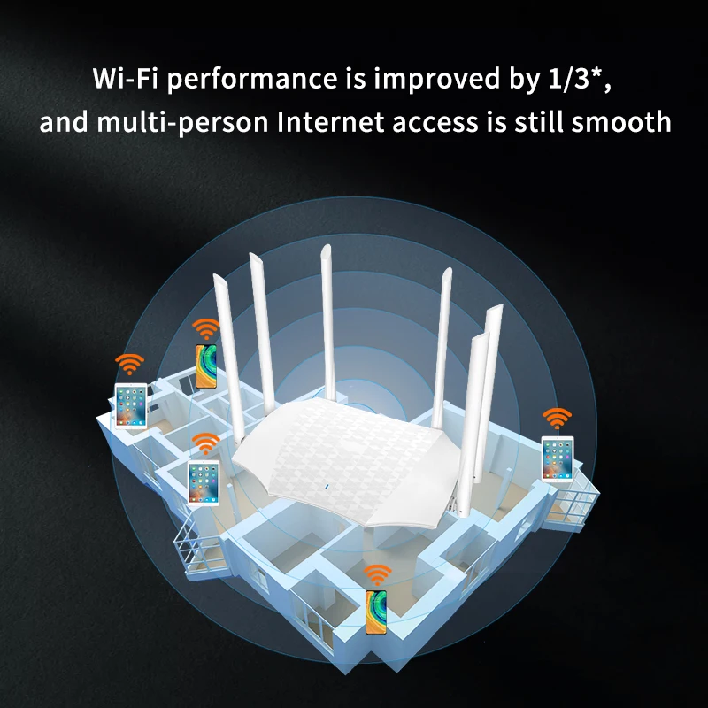 GLAC21 Беспроводной WI-FI маршрутизатор AC2100M удлинитель для головок 2 4G/Wi-Fi 5 ГГц