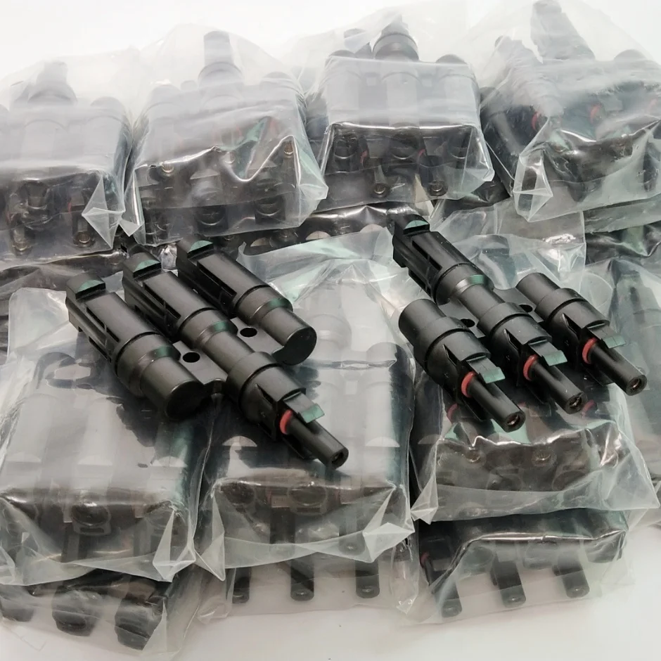 50 пар/лот мульти Т Разъем для панели солнечных батарей параллельная ветка 3 pv