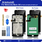 ЖК-дисплей для Motorola Moto G5 XT1672 XT1676 XT1670, сенсорный экран 5,0 дюйма, дигитайзер в сборе, запасные части + Инструменты