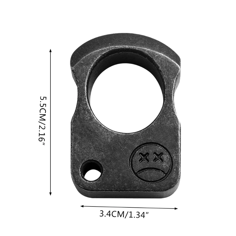 

Alloy Steel Rustproof EDC Outdoor Survival Tool Portable Multifunctional Women Self Protection Knuckles Ring Pendant Window D5QD
