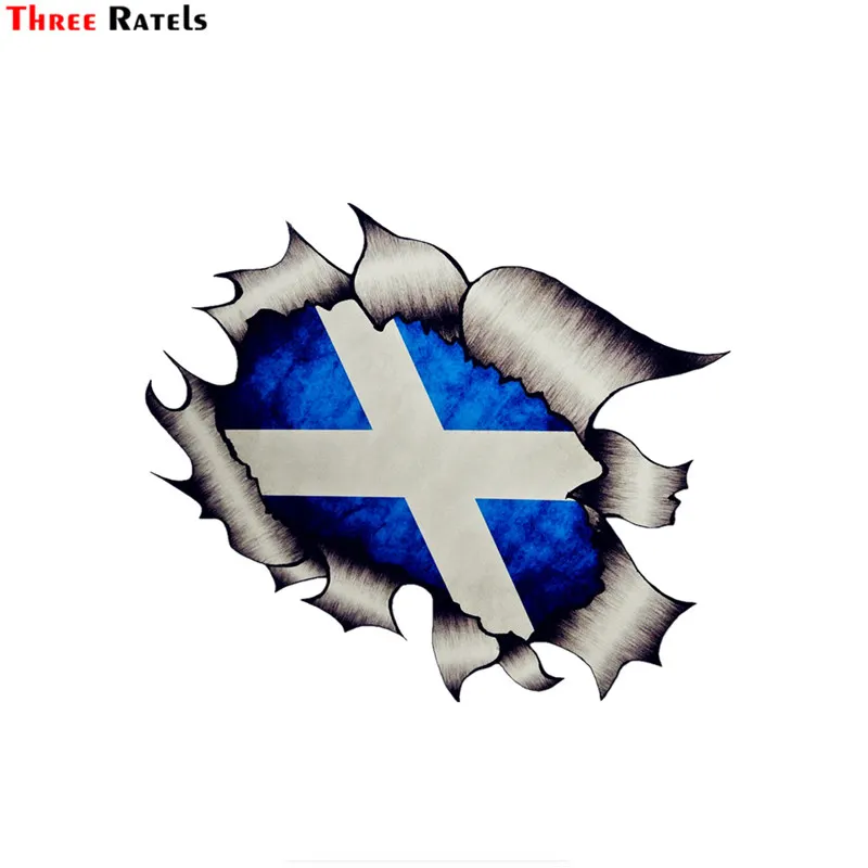 Three Ratels FTC 728 # 3d большой разрезанный дизайн с затемненным эффектом шотландский