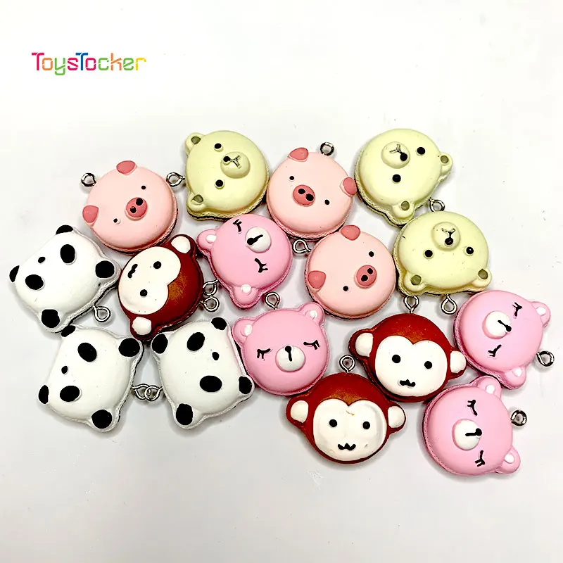 5 шт. новый хит продаж смолы мультфильм гамбургер аксессуары Крем чехол для