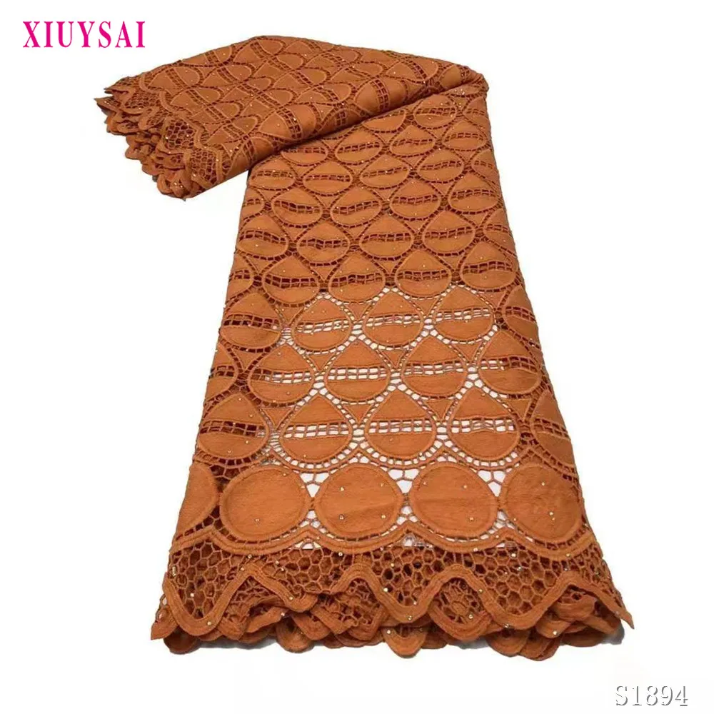 

Guipure Lace Fabric Sky Blue African Cord Lace Fabric for Bridal Materials Embroidery Nigerian Lace Fabric with Stones P1894