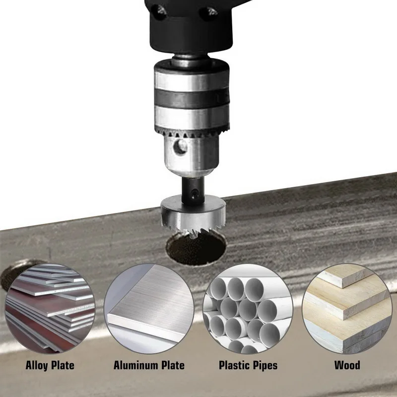 

New 5 Pcs HSS Drill Bit Hole Saws Set Stainless High Speed Steel Metal Alloy Woodworking Drill Bit