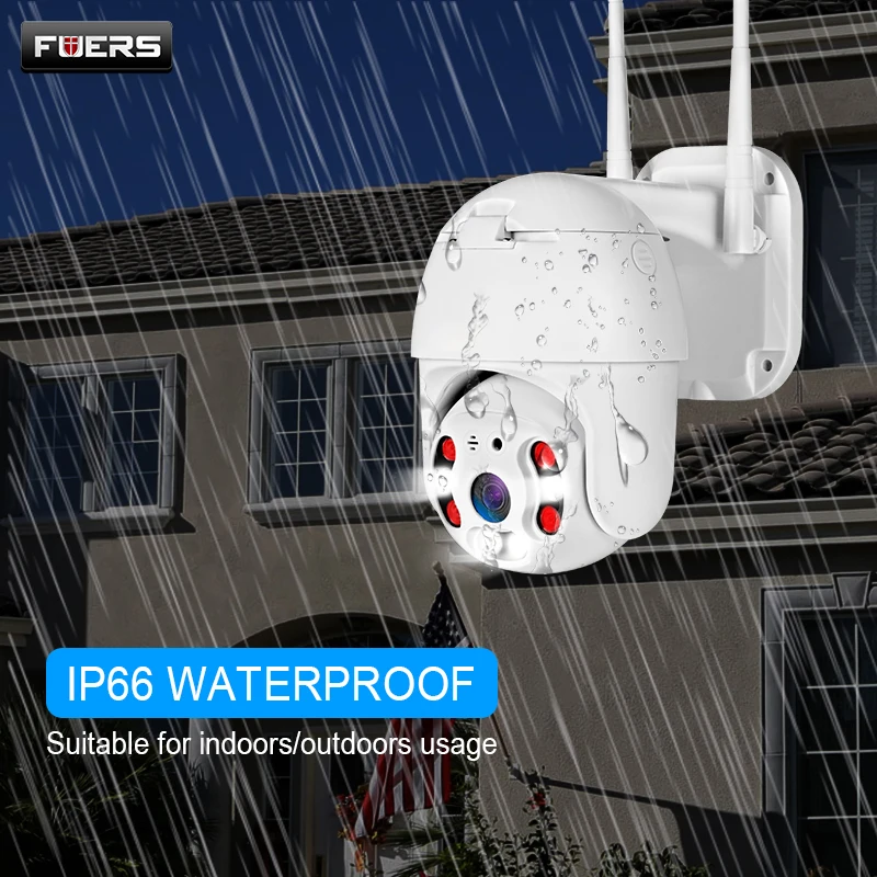 FUERS 1080P PTZ IP камера наружная скоростная купольная Беспроводная CCTV безопасности Wifi