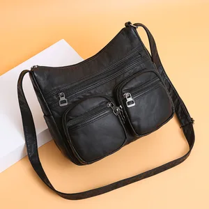 Women Bag Leather Shoulder Bag Fashion Messenger Bag 2021 Vintage Luxury Women's Bag Shoulder Bag Small Crossbody Bag for Women