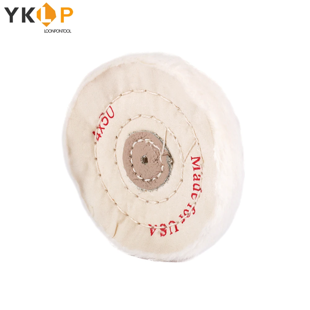 Полировальное колесо из хлопка 100 мм полировальное ткани отверстие 4 буфер Arbor