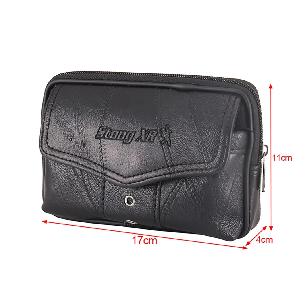 

Portable Solid Color Phone Pouch Fanny Pack Belt Clip Without Carabiner Hanging Waist Storage Bag Women Men's Outdoor Phone Bag