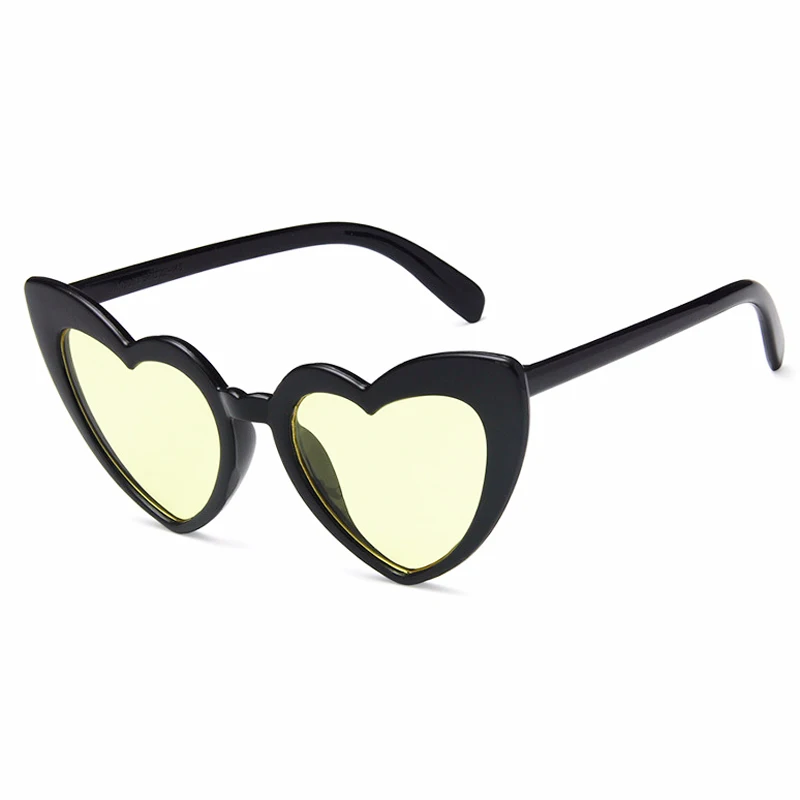 

Summer Vacation Heart-shaped Sunglasses Women Sandbeach Photograph Sun Glasses Famous Brand concave picnics Outdoor goggles