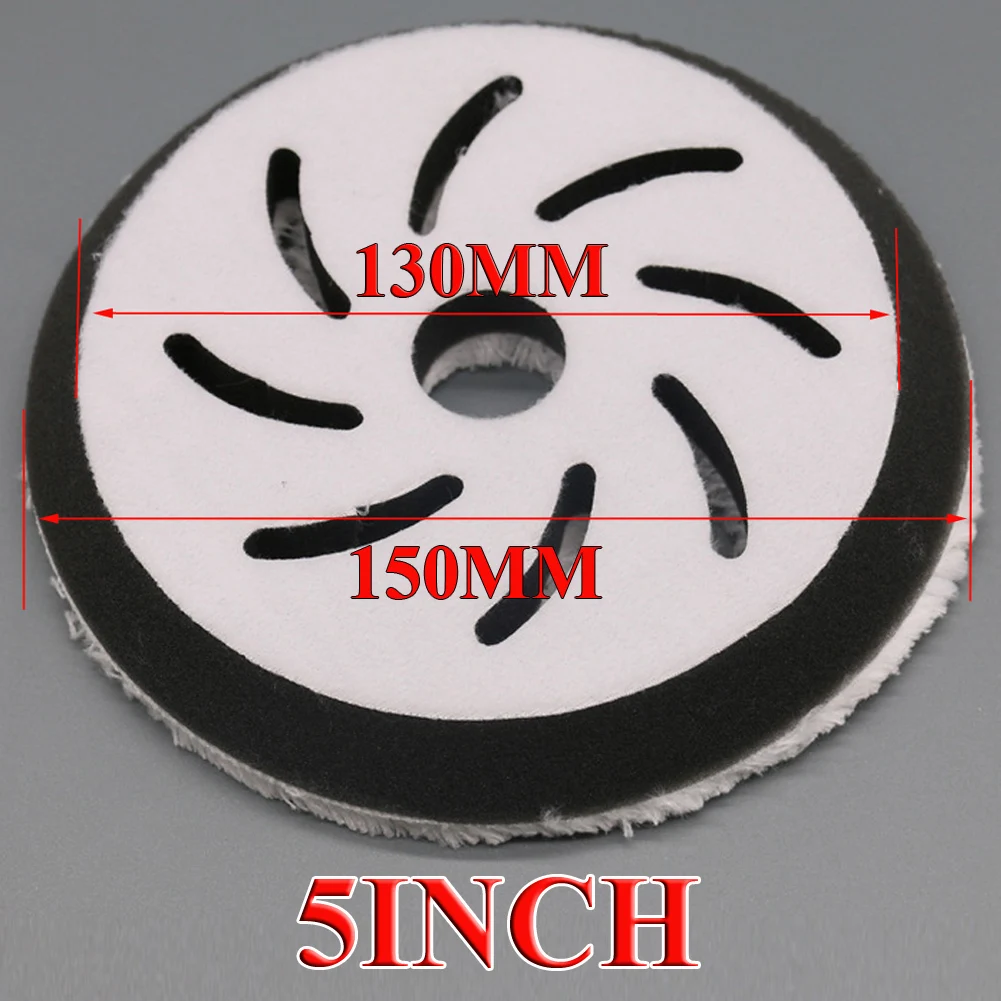 

5 Inch Microfiber Polishing Pads Buffing Pads Workshop Equipment Hook Loop Buffer Pad Polishing Felt Wheel For Car
