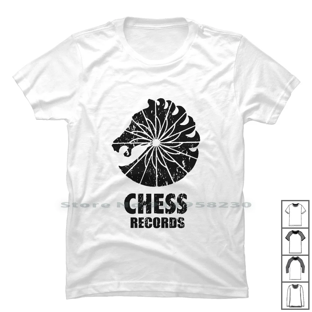 Chess Records T Shirt 100% Cotton Illustration Records Popular Record Music Chess Some Logo Cord Che Hot Eco