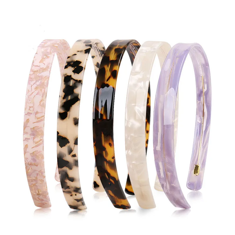 

Ацетат повязка на голову, простые женские заколка для волос с зубами, аксессуары для волос для взрослых людей