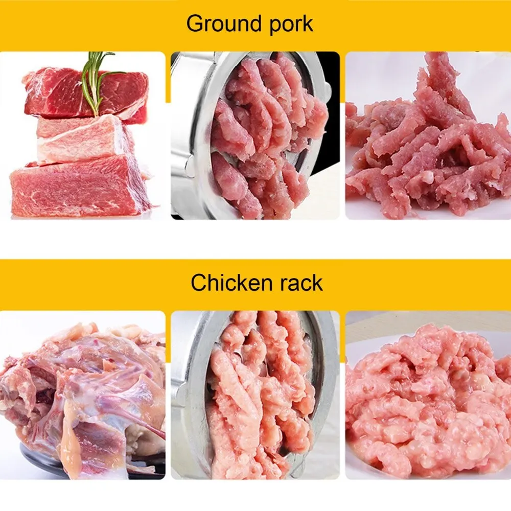 Molinillo de carne, pimienta picada, manivela multifuncional de aleaci&oacute;n de aluminio, herramientas de cocina para el hogar, m&aacute;quina de salchichas &uacute;tiles-4