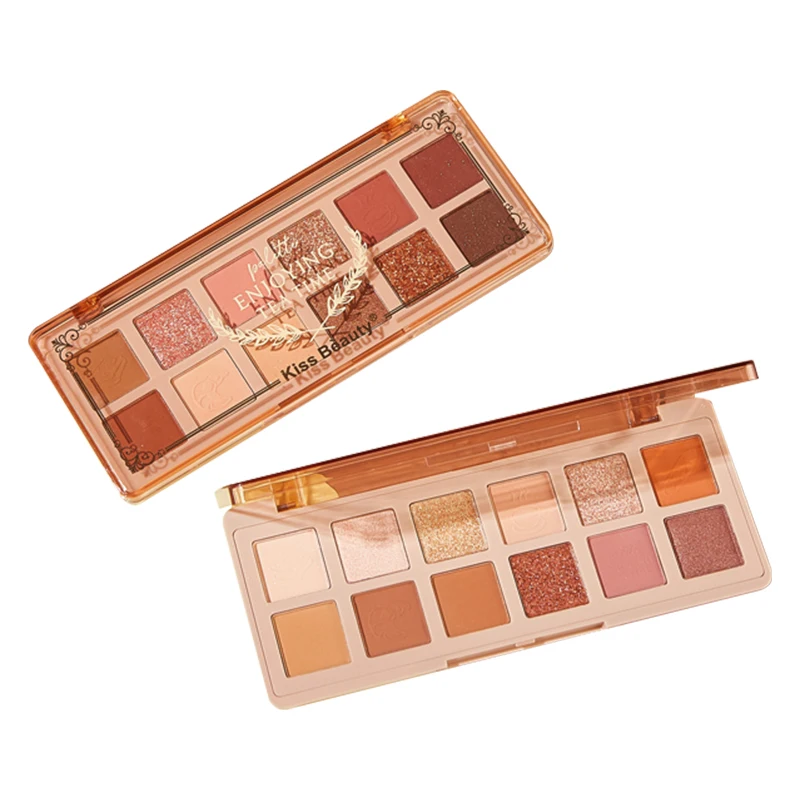 

12 Colors Professional Eyeshadow Palette Cosmetic Long Lasting Waterproof Earth Color Eye Shadow Make Up Set Maquiagem