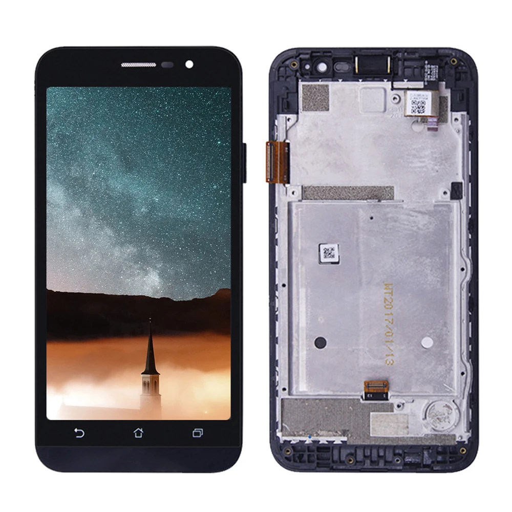 ЖК дисплей 5 0 дюйма для Asus Zenfone Go Lite ZB500KG X00BD сменный сенсорный экран с рамкой