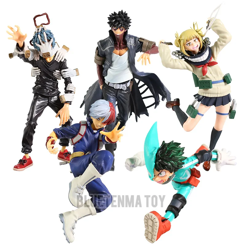 

Anime My Hero Academia Figure Smack Izuku Shoto Tomura Himiko Toga dabi Amazing Heros PVC Action Figure Toys