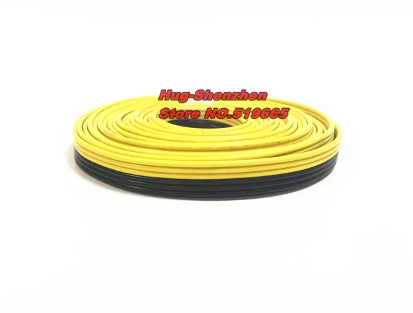 Высококачественный 6 контактный черный/3 желтый + 3 черный 1007 18AWG кабель для