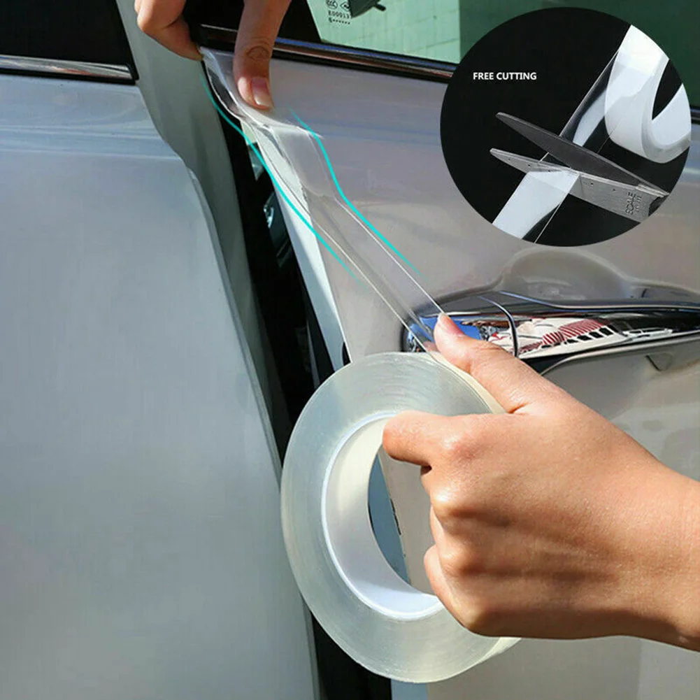 

Reusable 1x 5x300CM Anti-collision tape Protector Sill Scuff Cover Sticker Body